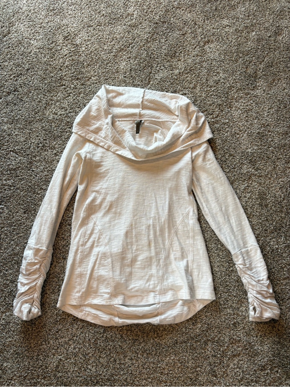 Light Cream Cowl Neck Women’s Sweater